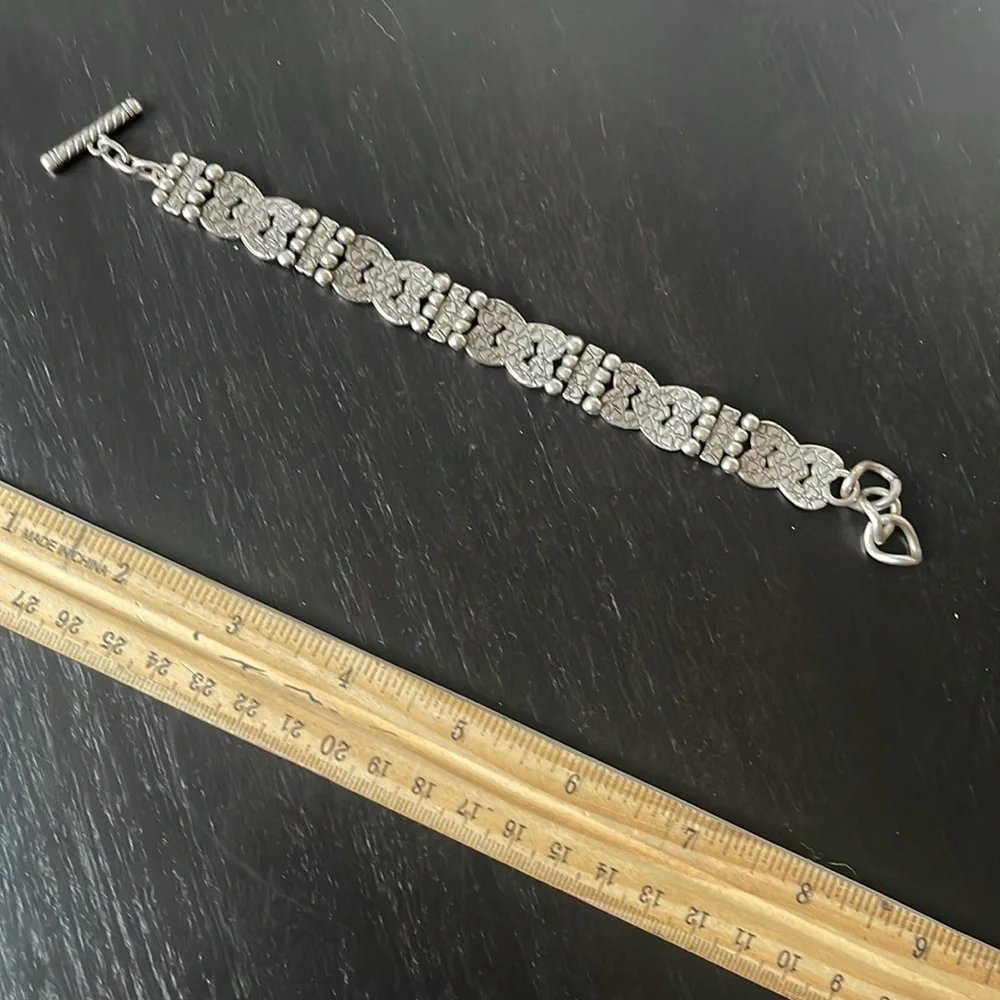 Brighton Silver Interlocking Hearts Bracelet - Picture 3 of 8